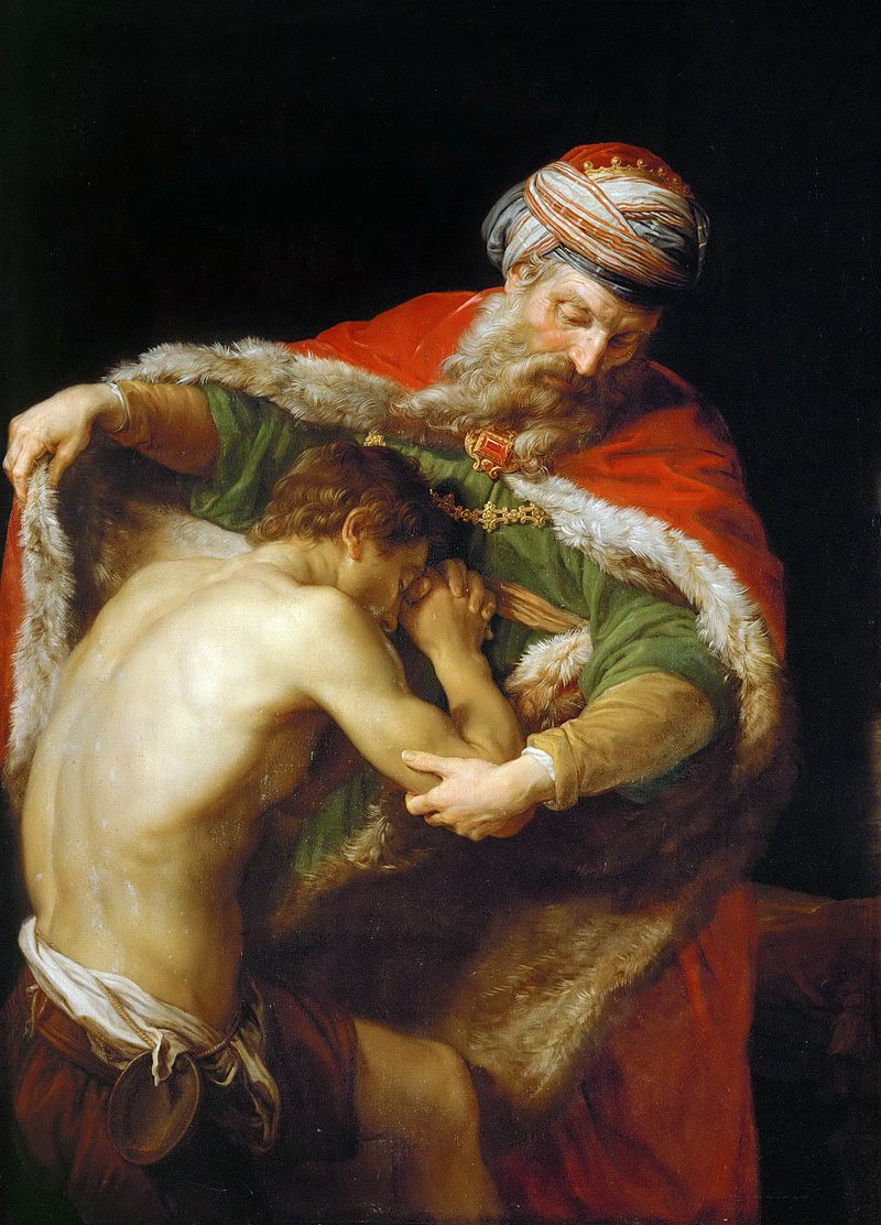 Retour du fils prodigue, par Pompeo Batoni.