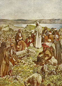 Le sermon sur la montagne, peint par William Hole vers 1900