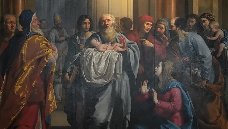 Jésus est présenté au Temple