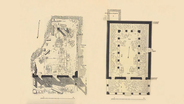 Plan de la synagogue