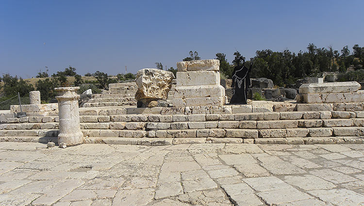Les ruines du temple
