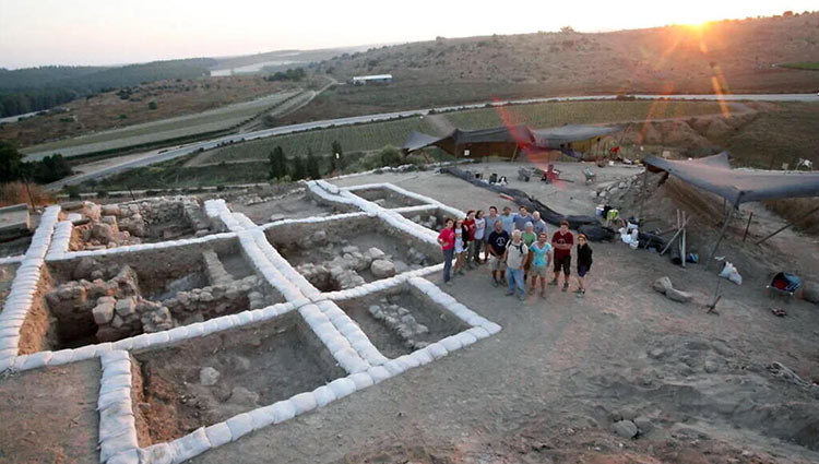 vue aérienne de tel Lakish